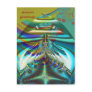 Fractal inner worlds seasons greetings postcard