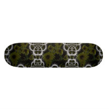 Fractal-ized Bubbly Sunflowers Skate Board