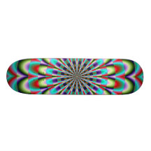 Fractal Kaleidoscope Design Skateboard