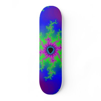 Fractal Lightning: Custom Skateboard by spiritswitchboard