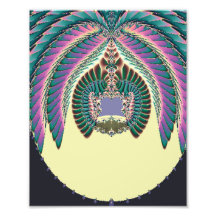 Fractal Lignt and Lampshade Photographic Print