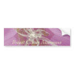 Fractal Lily - Breast Cancer Awareness bumper stickers