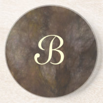 Fractal Marble Series-10---Brn coaster--1 of coasters