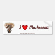 Fractal Mushroom Bumper Sticker