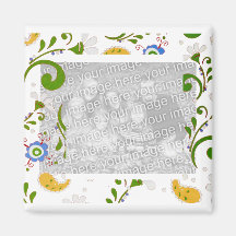 Fractal of flowers - Customize Fridge Magnets