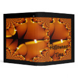 Fractal of Lit Pumpkin-Unique halloween image binders