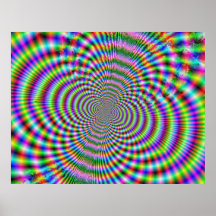 Fractal Optical Illusion 2 Poster