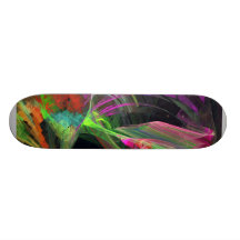Fractal - Owl Swooping Skate Board Deck