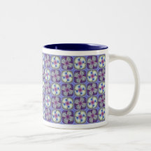 Fractal Pansies Coffee Mug
