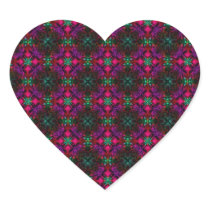 Fractal Pattern pink green & purple
