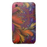 Fractal Peacock Ore iPhone 3 Covers