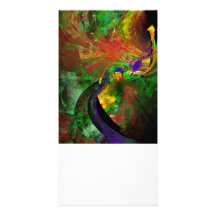 Fractal - Peacock Photo Cards