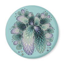 Fractal Petals Refrigerator Magnet