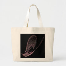 Fractal Pink Flows Bags