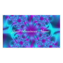 Fractal Purple Mesh Business Card