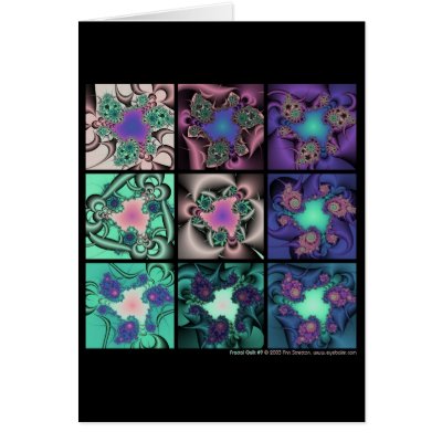 Fractal Quilt #9 Card by eyebalm