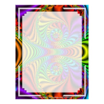 Fractal R~08 Custom Letterhead 03 - 8.5" x 11"