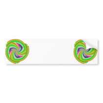 Fractal, Random, pretty, colourful, fuzzy windmill Bumper Sticker