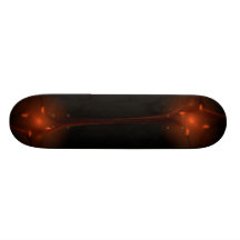 Fractal Red Star Custom Skate Board