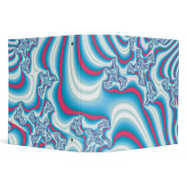 Fractal Red White Blue Binders