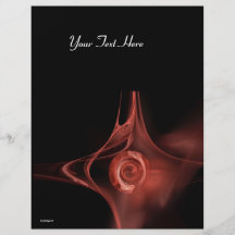 FRACTAL ROSE 3 soft antique red Flyer Design