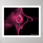 FRACTAL ROSE ,antique pink Print