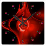 FRACTAL ROSE , red ,black