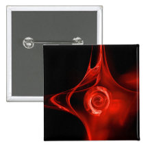 FRACTAL ROSE , red,black Pins