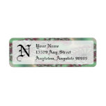 Fractal S~09 Monogram Avery Return Address Labels