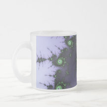 Fractal Snail - green and purple fractal design Coffee Mug