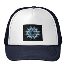 Fractal snowflake mesh hats