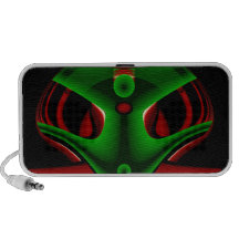 Fractal Space Alien Extraterrestrial iPod Speakers