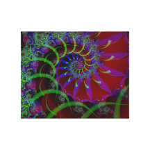 Fractal spiral canvas print