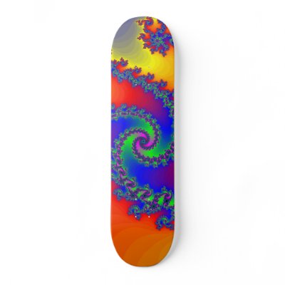 Fractal Spiral: Custom Skateboard by spiritswitchboard