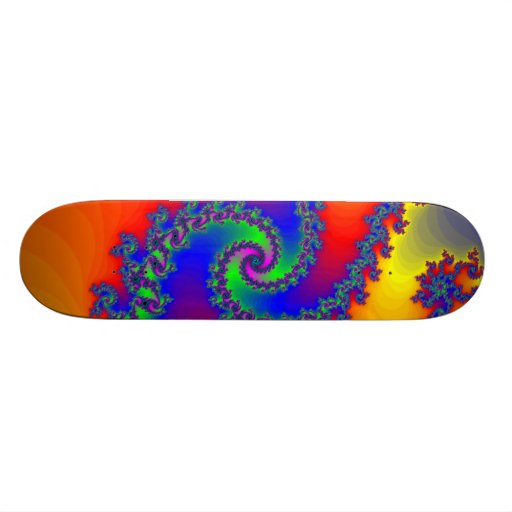 Fractal Spiral: Custom Skateboard