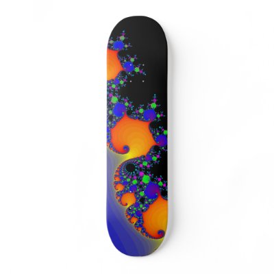 Fractal Spirals: Custom Skateboard by spiritswitchboard