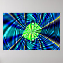 Fractal Swirl Posters