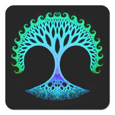 Fractal Tree of Life Inspiration Stickers by AutumnRoseMDS
