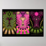Fractal Triptych #2 Poster