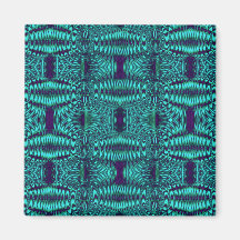 fractal turquoise magnet