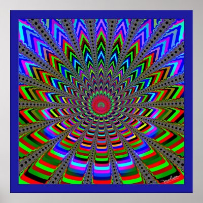 Fractal Water Lily Poster by mohsenart
