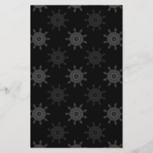 Fractal Wheel Pattern. Black and Grey Circles. Flyer