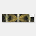Fractal with brown and black colours. bumper sticker