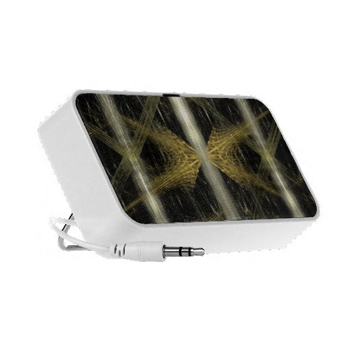 Fractal with brown and black colours. iPod speaker