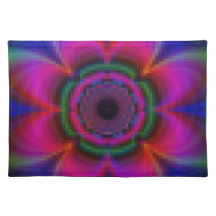 Fractaldelic Flower American MoJo Placemat