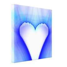 Fractale de coeur de mariage toile tendue
