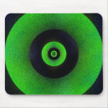 Fractale de vert et de noir de chaux tapis de souris