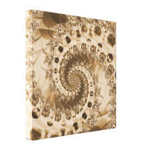 Fractale en spirale de Shell Toiles Tendues