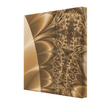Fractale ene ivoire brunie de trace impression sur toile