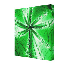 Fractale feuillue d'usine de forêt toiles tendues